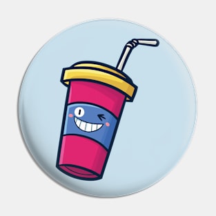 Cute Fucia Cup Pin