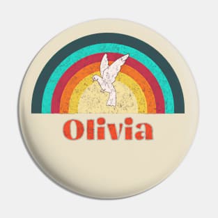 Olivia- Vintage Faded Style Pin