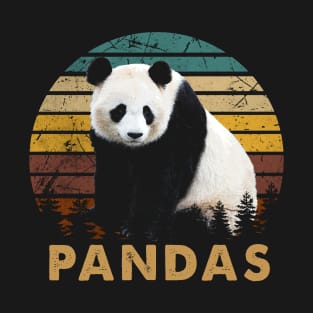 Panda Passion Chic Tee Showcasing the Devotion to Pandas T-Shirt