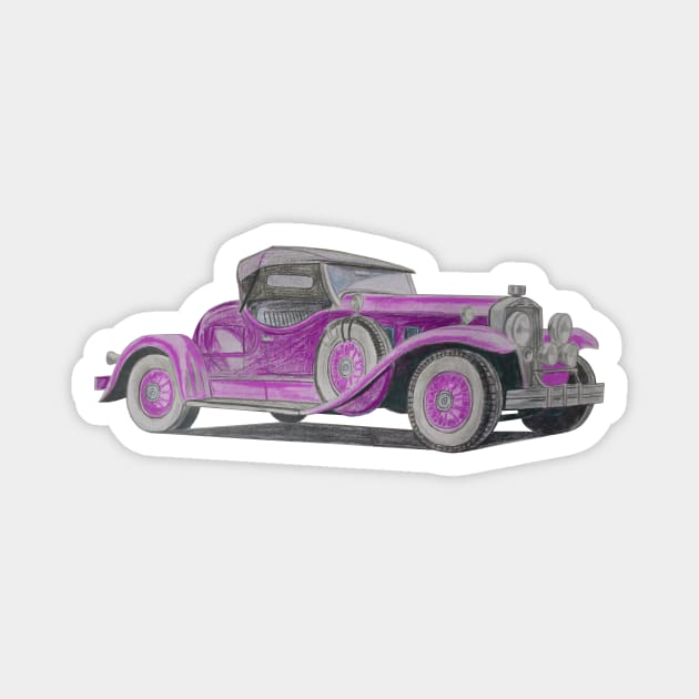 Classic car Magnet by An.D.L.