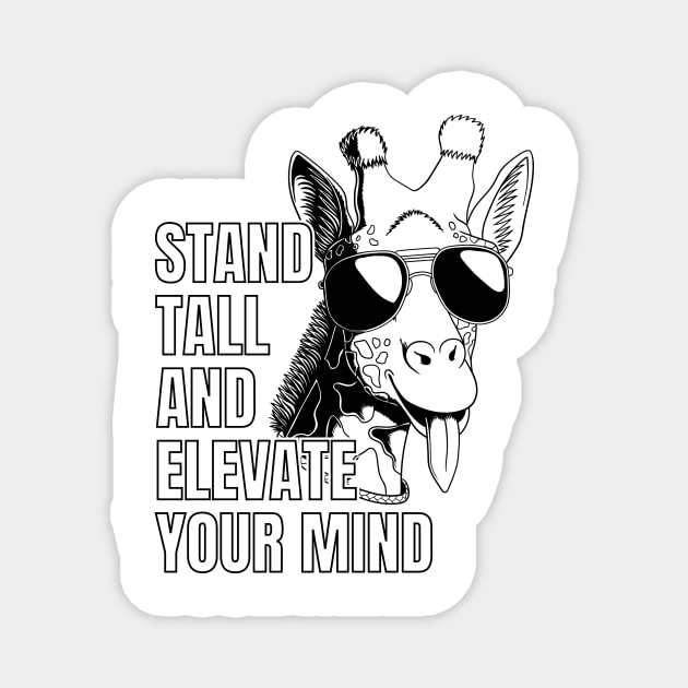 Funny Giraffe Color 2 Magnet by Altaf-Aji