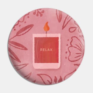 Scented Candle (Red) Pin