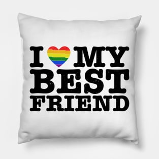 I Heart My Best Friend - Love LGBT LGBTQ Pillow