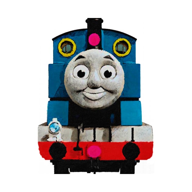 Thomas the Tank Engine front view by jsart2020