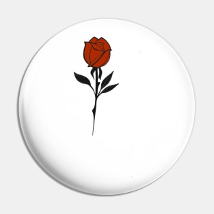 Red Rose Pin