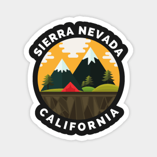 Sierra Nevada California - Sierra Nevada Ski Snowboard Mountain California Yosemite Travel Magnet