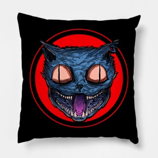 Cursed Cat (red) Pillow