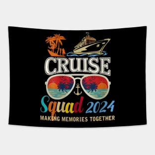 Cruise Squad 2024 Summer Vacation Matching Family Tapestry