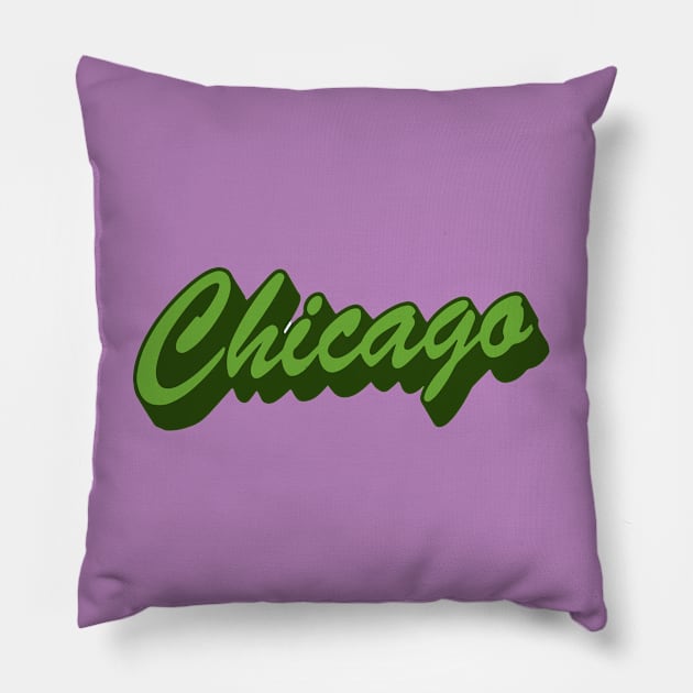 chicago design cool new Pillow by jafart_designwork