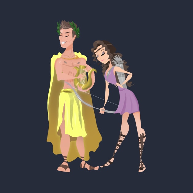 Apollo and Artemis by JonasEmanuel