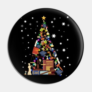 Lawyer Funny Christmas Tree Shirt Ornament Decor Gift Pin