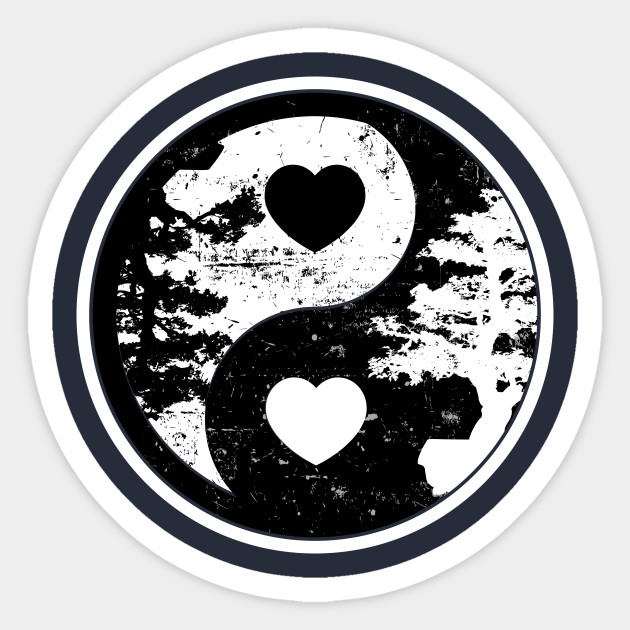 Yin Yang Bonsai Tree Zen Black White Bonsai Tree Sticker Teepublic