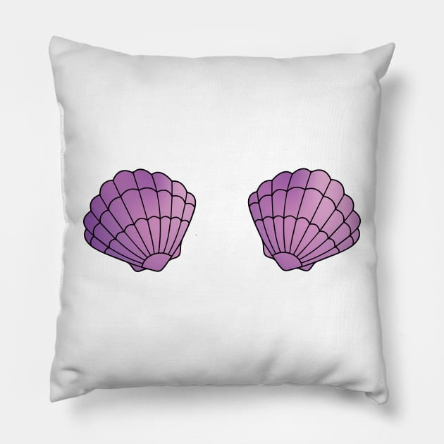 Mermaid Shells Bra Pillow by emilystp23