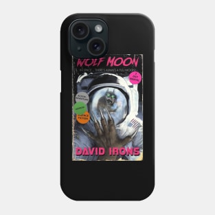 Wolf Moon – Werewolf in space! David Irons VHS cover horror design Phone Case