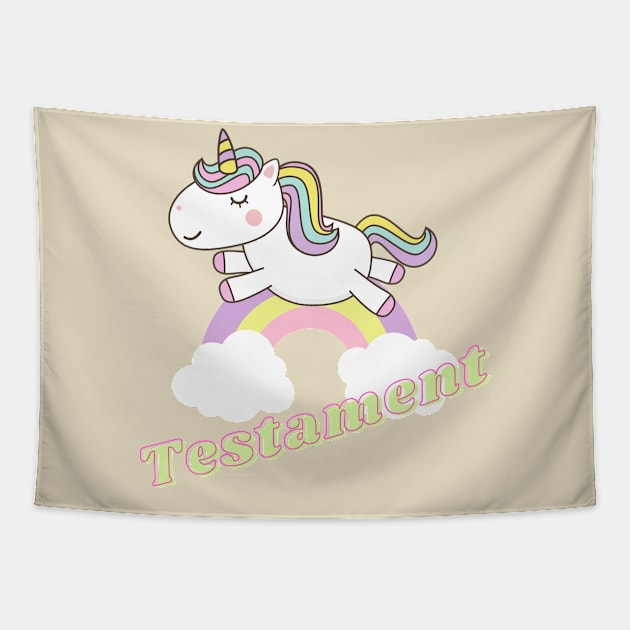 testament ll unicorn Tapestry by j and r