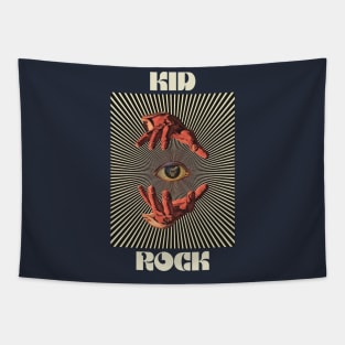 Hand Eyes Kid Rock Tapestry