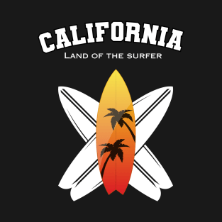 California Land of the Surfer Lifestyle T-Shirt