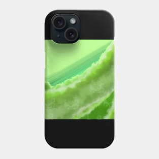 Green Color Therapy Clouds Phone Case