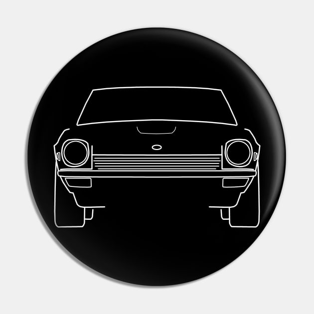 Datsun 240Z classic car outline (white) Pin by soitwouldseem