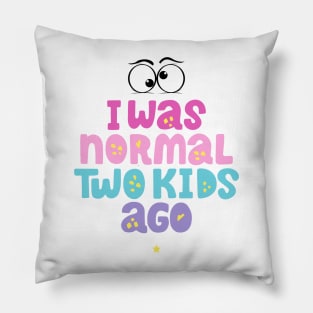 Two Kids Mother's Day Pillow