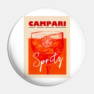 Retro Bitter Spritz Poster Vintage Aperitif Homebar, Kitchen Bar Prints, Vintage Drinks, Recipe, Wall Art Pin