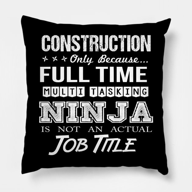 Construction - Multitasking Ninja Pillow by connieramonaa