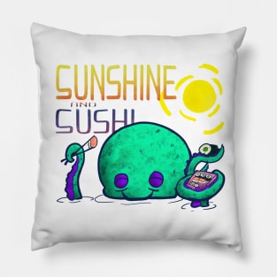 Sunshine And Sushi Octopus Pillow