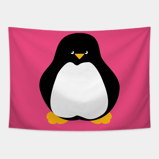 Shy Penguin Tapestry by MelissaJBarrett