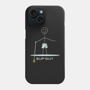 Funny Mens Paddleboarding Guy SUP Phone Case