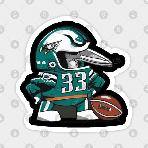 Philadelphia eagles football victor design Magnet by Nasromaystro