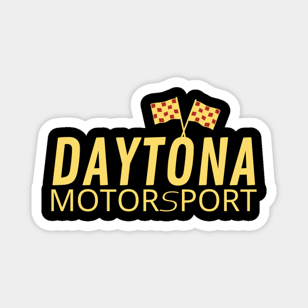 Daytona motorsport racing graphic design Magnet by GearGlide Outfitters