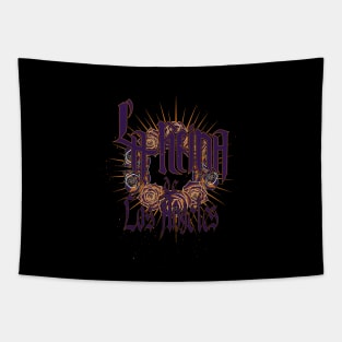 The Queen of Los Angeles -PrplGold Tapestry