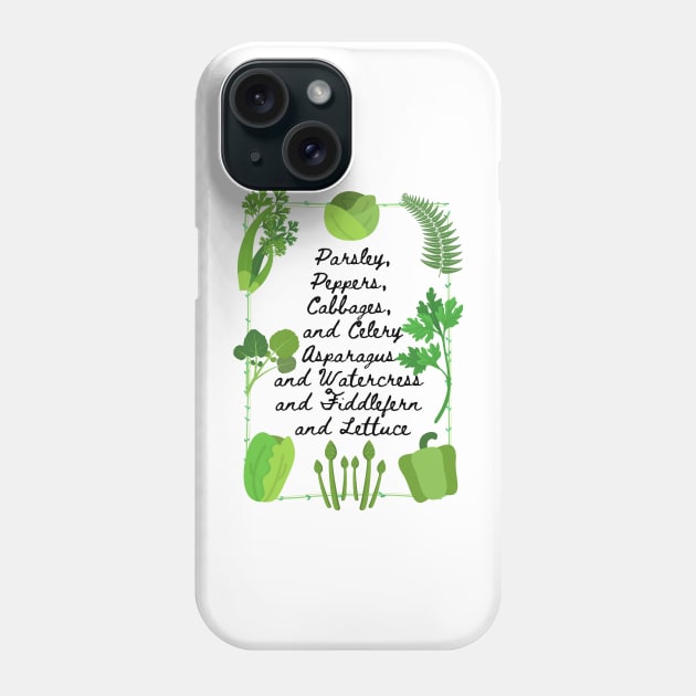 Greens - Into the Woods Musical Phone Case by sammimcsporran