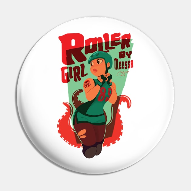 roller girl Pin by melivillosa
