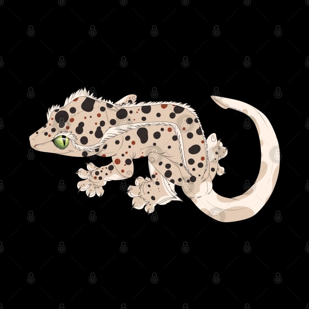 Dalmatian Crested Gecko by TwilightSaint