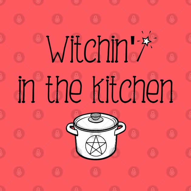 Kitchen Witch Gift Witchcraft Pentacle Cauldron Design by InnerMagic