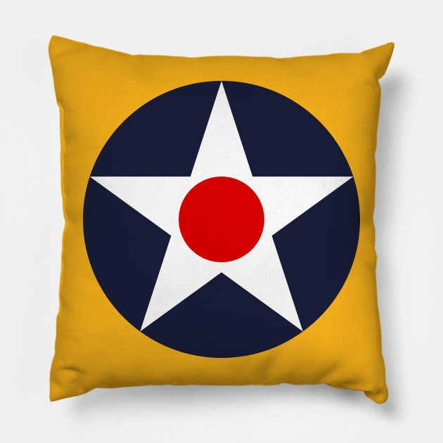 U.S. Aircraft Insignia 1941 (left breast) Pillow by Doc Dakota's Trading Post