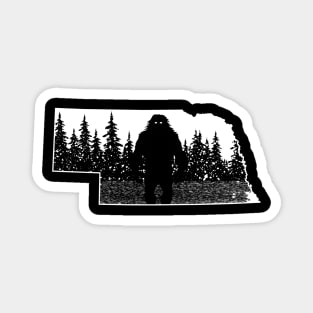 Nebraska Bigfoot Sasquatch Magnet