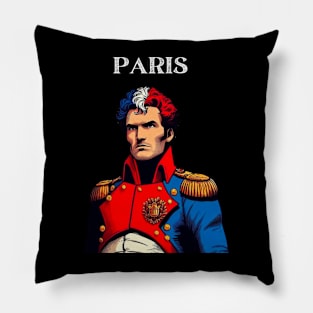 Paris France Napoleon Comic Book Pillow