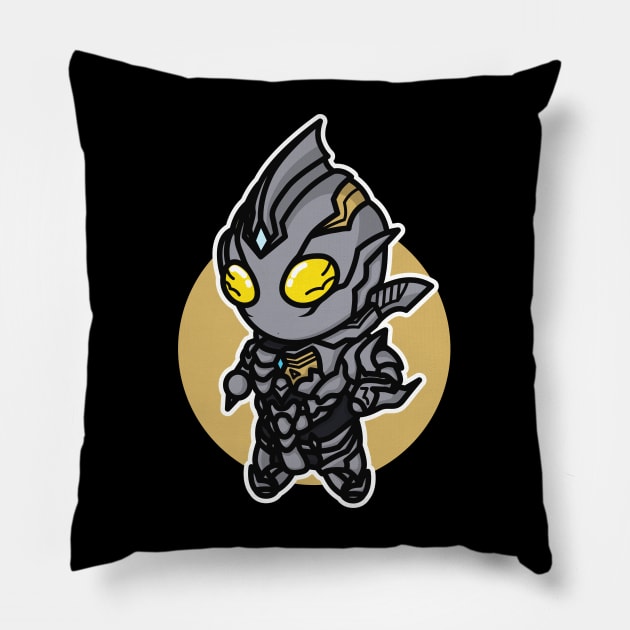 Ultraman Trigger Dark Chibi Style Kawaii Pillow by The Toku Verse