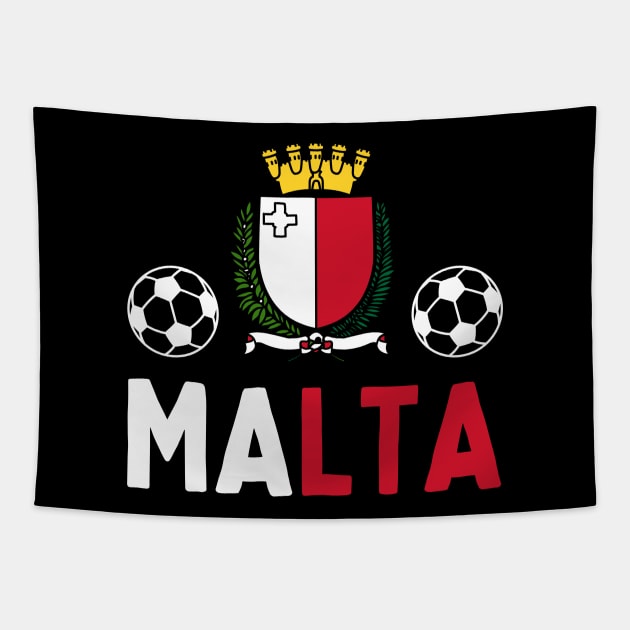 Malta Football Tapestry by footballomatic