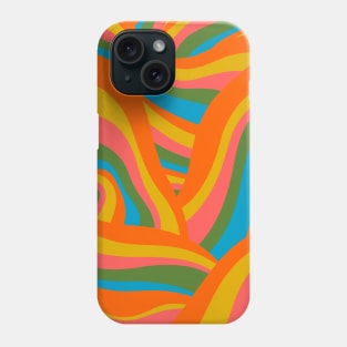 Retro 70s Psychedelic Abstract Pattern Phone Case