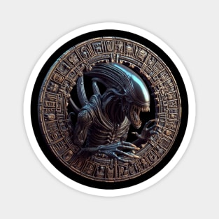 Alien badge style 01 Magnet