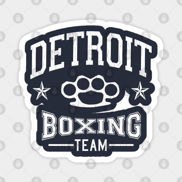 Detroit Boxing Team (vintage distressed look) Magnet by robotface