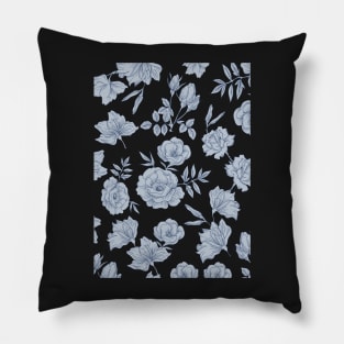 Floral Pattern Light Tone Pillow