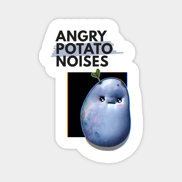 Angry Potato Magnet by Prettielilpixie