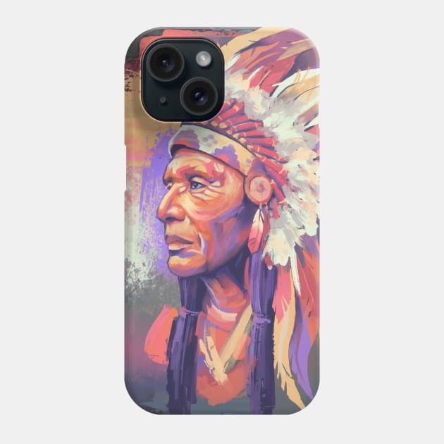 American Native Artwork Phone Case by spacemedia