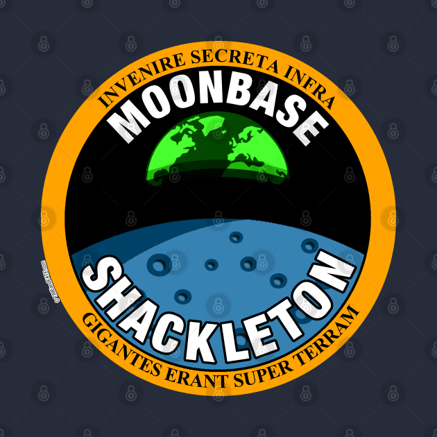 Brutal Moon - Moonbase Shackleton Mission Patch by Out of Memory