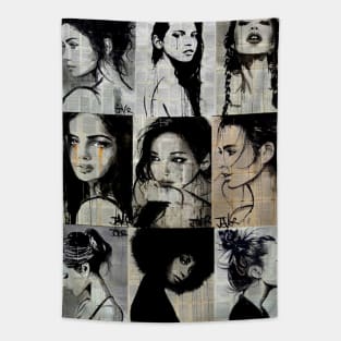 9 Forgotten Faces Tapestry