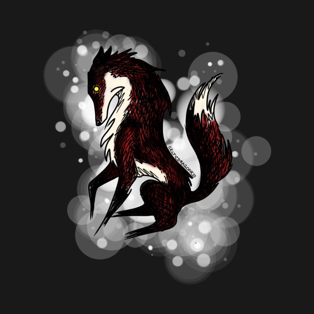 Demon Fox (normal colour) by CelticDragoness